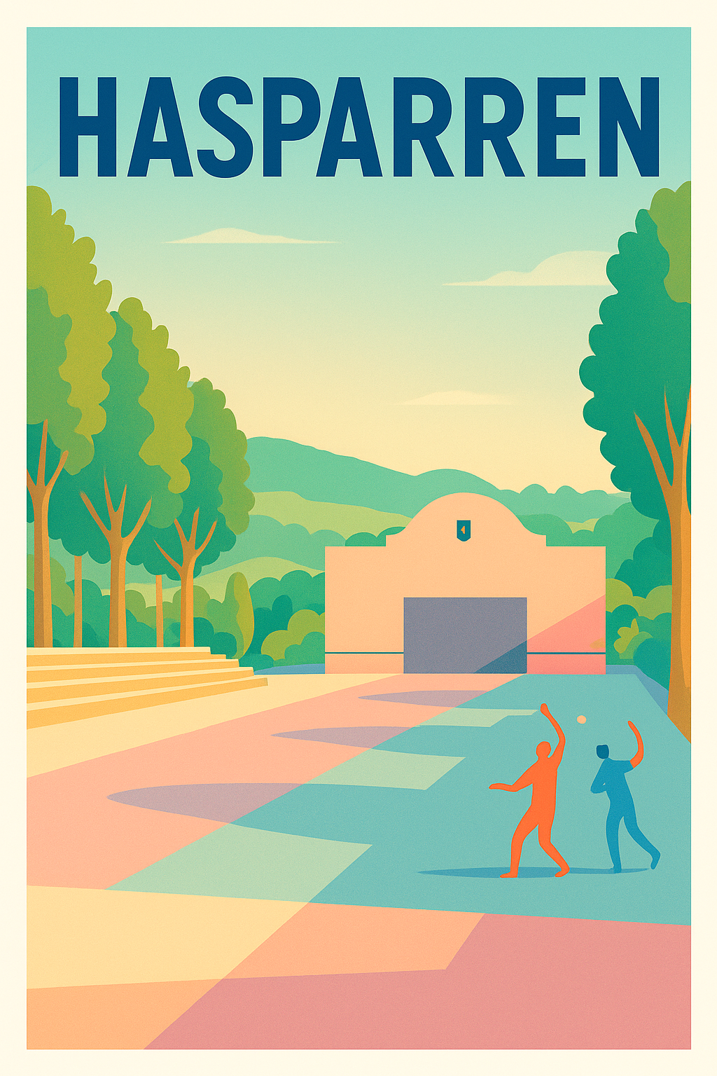 Affiche de Hasparren - L'art de vivre au cœur du Pays Basque