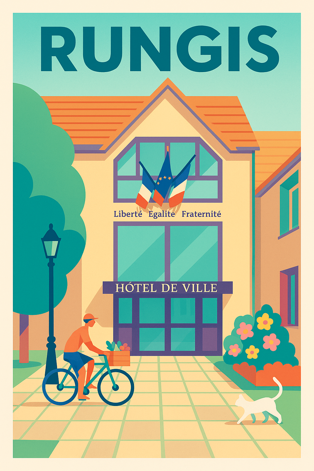 Affiche de Rungis - Charme et Vie Locale au Cœur de la Ville