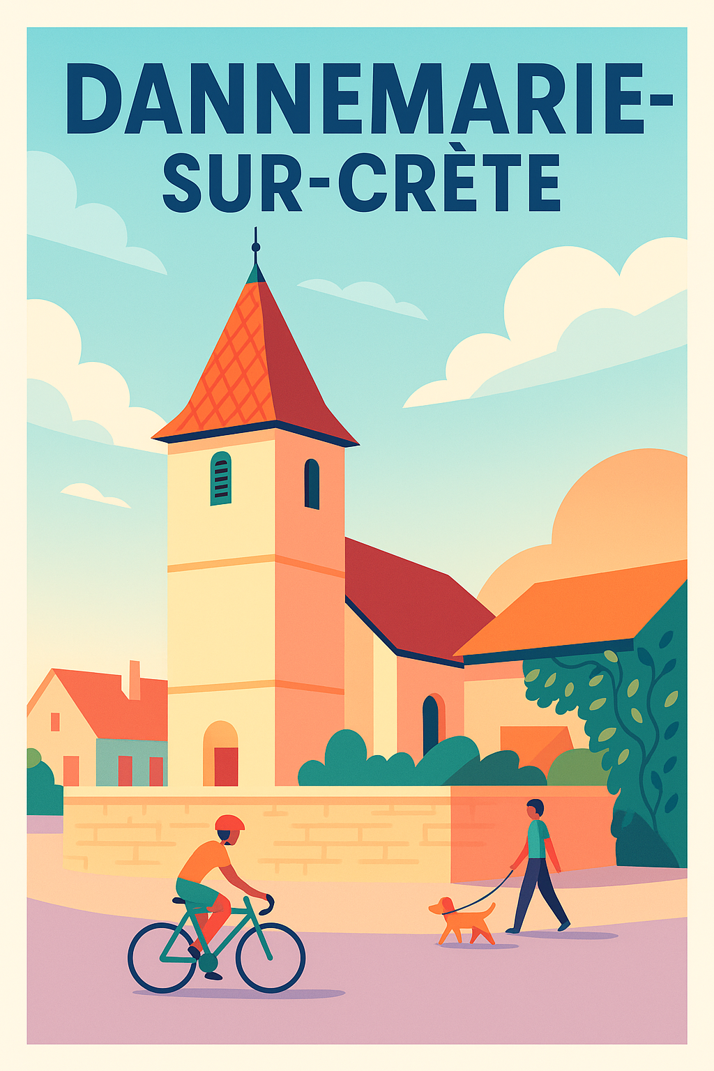 Affiche de Dannemarie-sur-Crète - Charme paisible au cœur du village