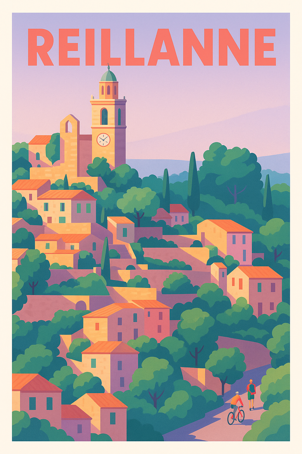 Affiche de Reillanne - Charme Provençal en Douceur