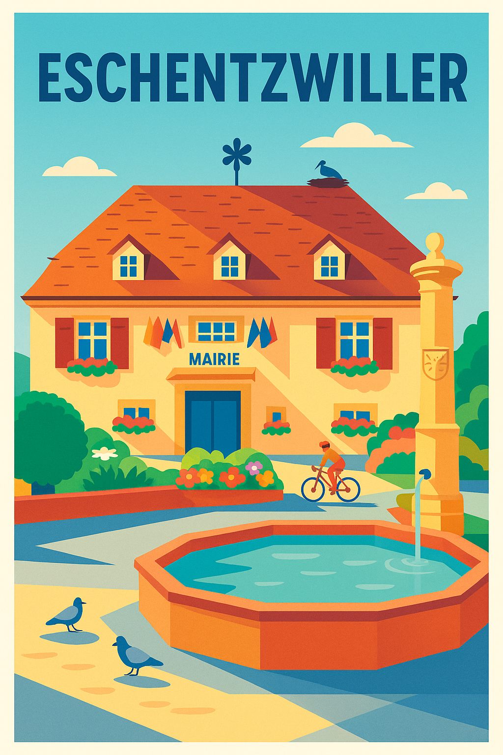 Affiche de Eschentzwiller - Charme paisible au cœur de la mairie