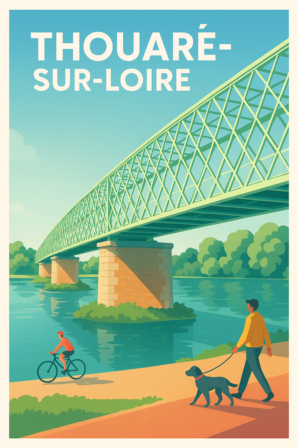 Affiche de Thouaré-sur-Loire - L'élégance tranquille au bord de l'eau