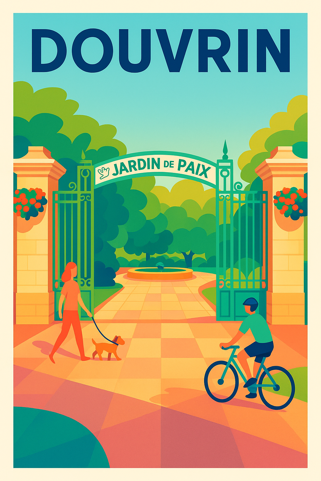 Affiche de Douvrin - Flânerie paisible au Jardin de Paix