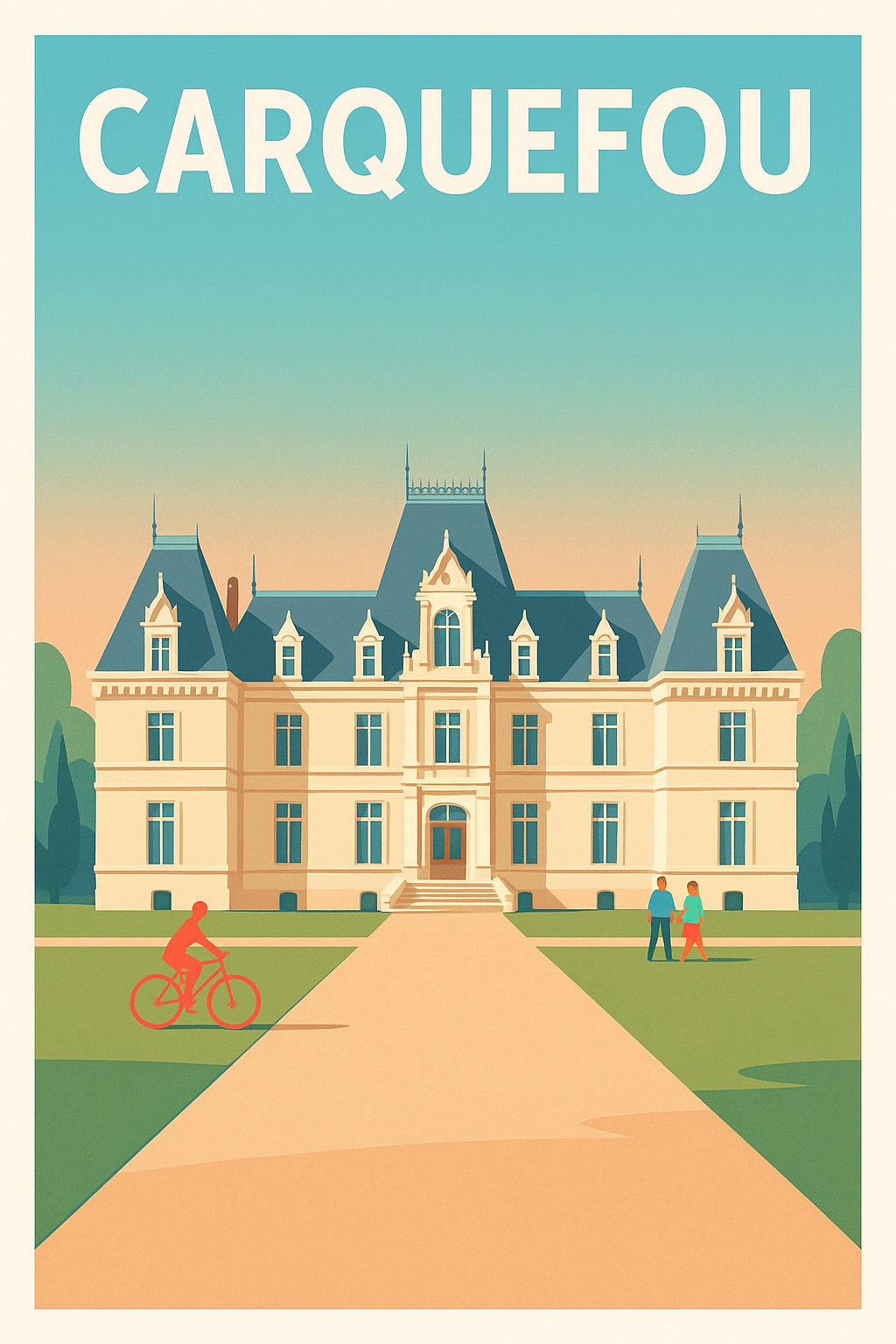 Affiche de Carquefou - Élégance et sérénité au château