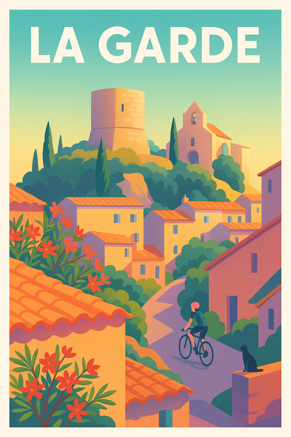 Affiche de La Garde - Charme provençal et sérénité estivale