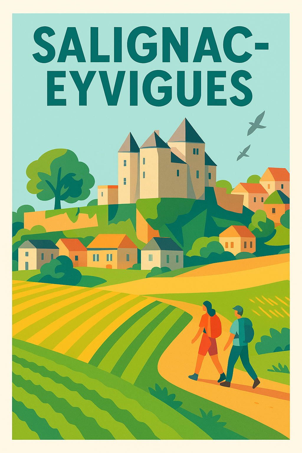 Affiche de Salignac-Eyvigues - L'escapade champêtre au cœur du Périgord