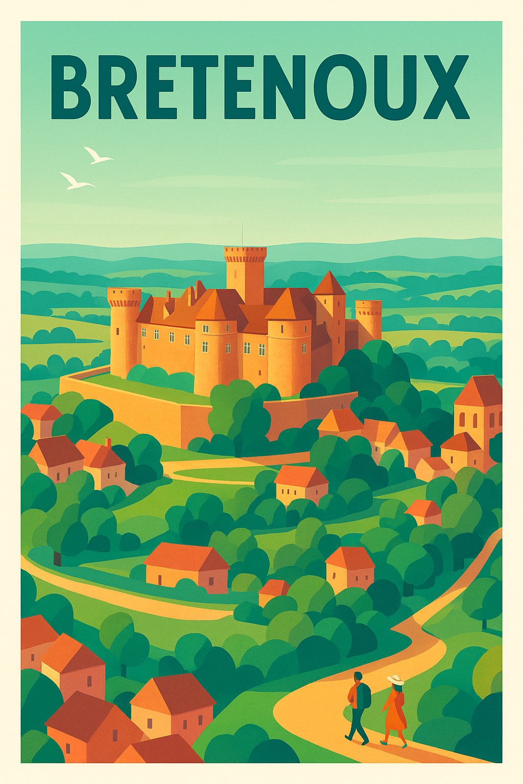 Affiche de Bretenoux - Balade au cœur du charme médiéval