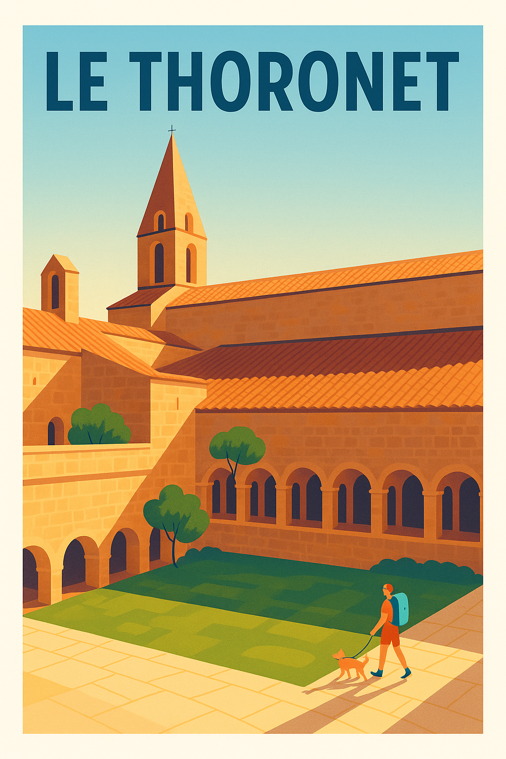 Affiche de Le Thoronet - L'élégance de l'abbaye provençale