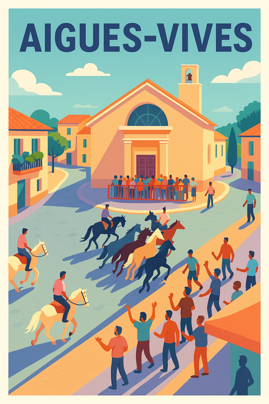 Affiche de Aigues-Vives - Ambiance festive et taurine au cœur du village