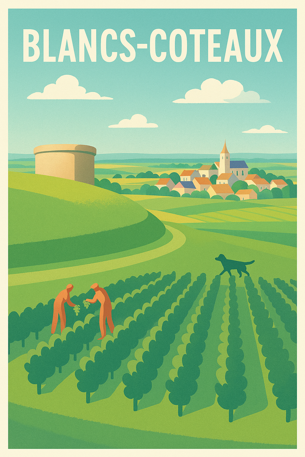 Affiche de Blancs-Coteaux - Charme et nature viticole