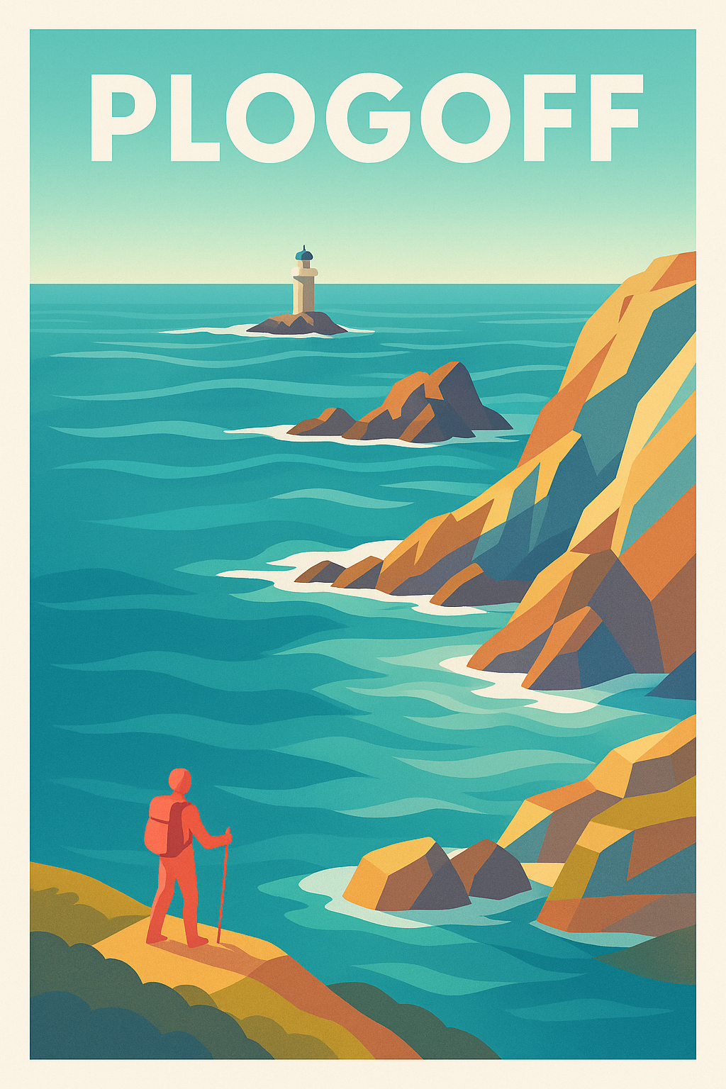 Affiche de Plogoff - Échappée belle sur la côte bretonne