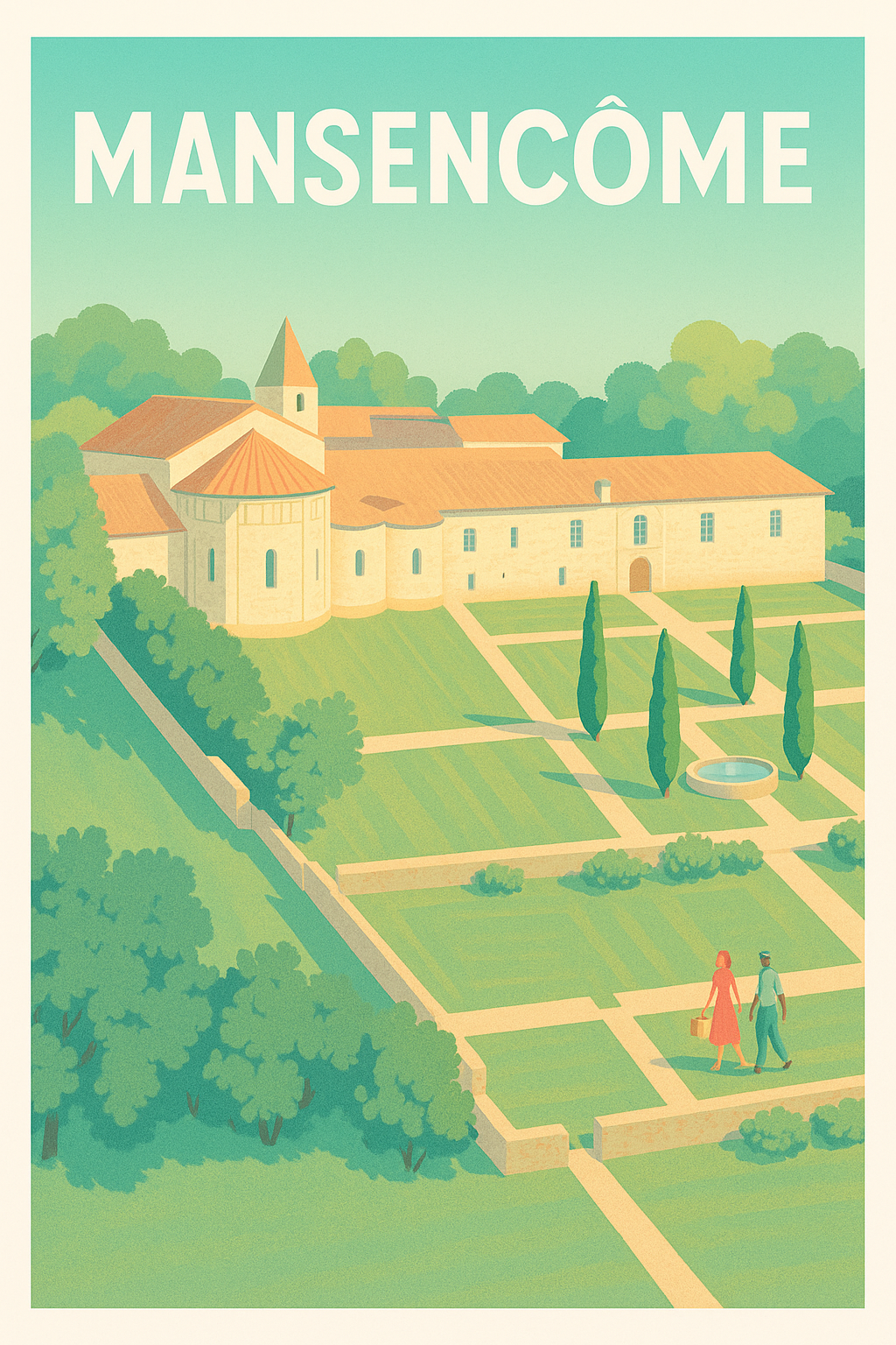 Affiche Mansencôme — Escapade au cœur de la nature · poster d'art de Mansencôme