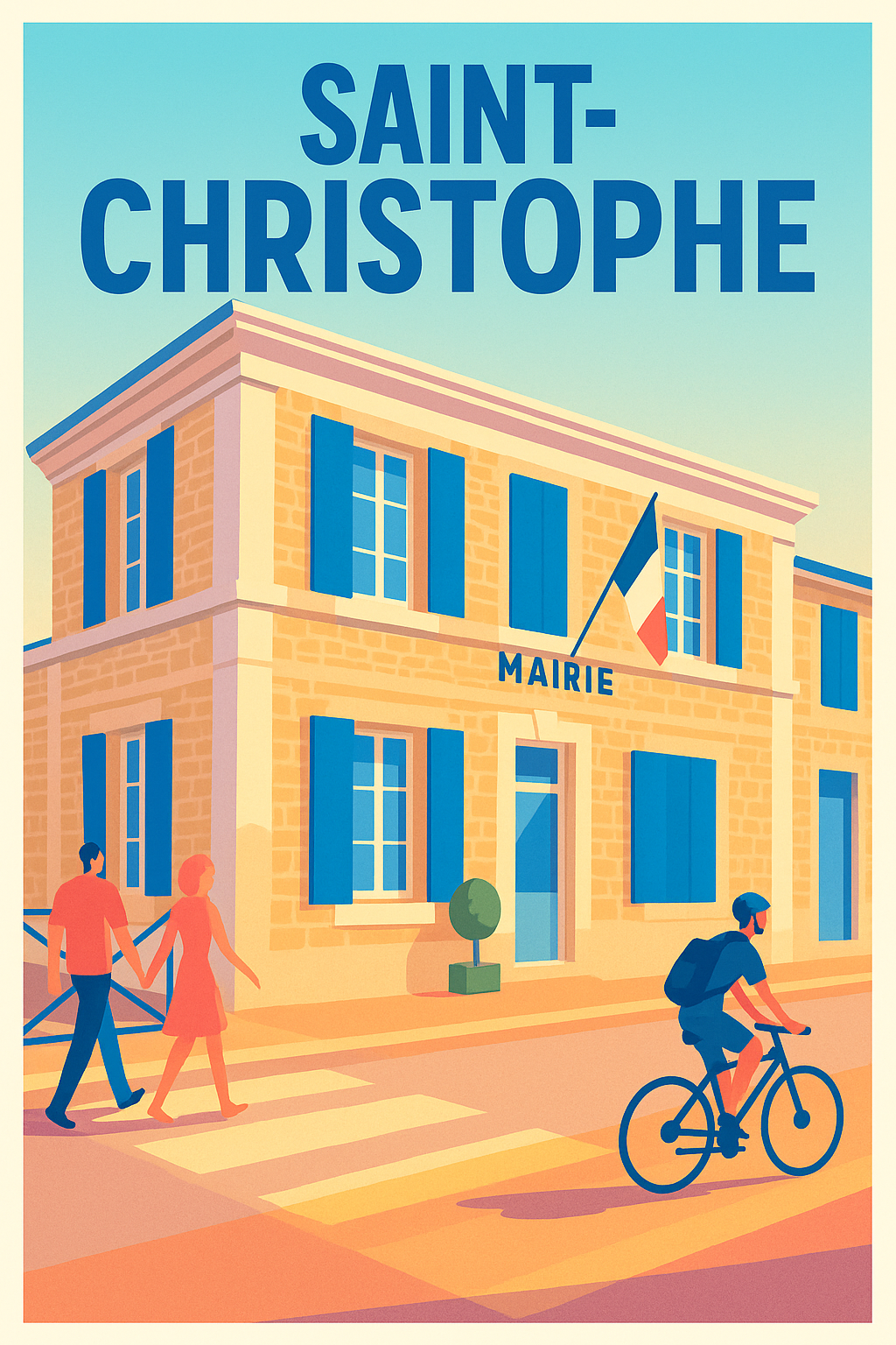 Affiche de Saint-Christophe - Charme et douceur de la vie locale