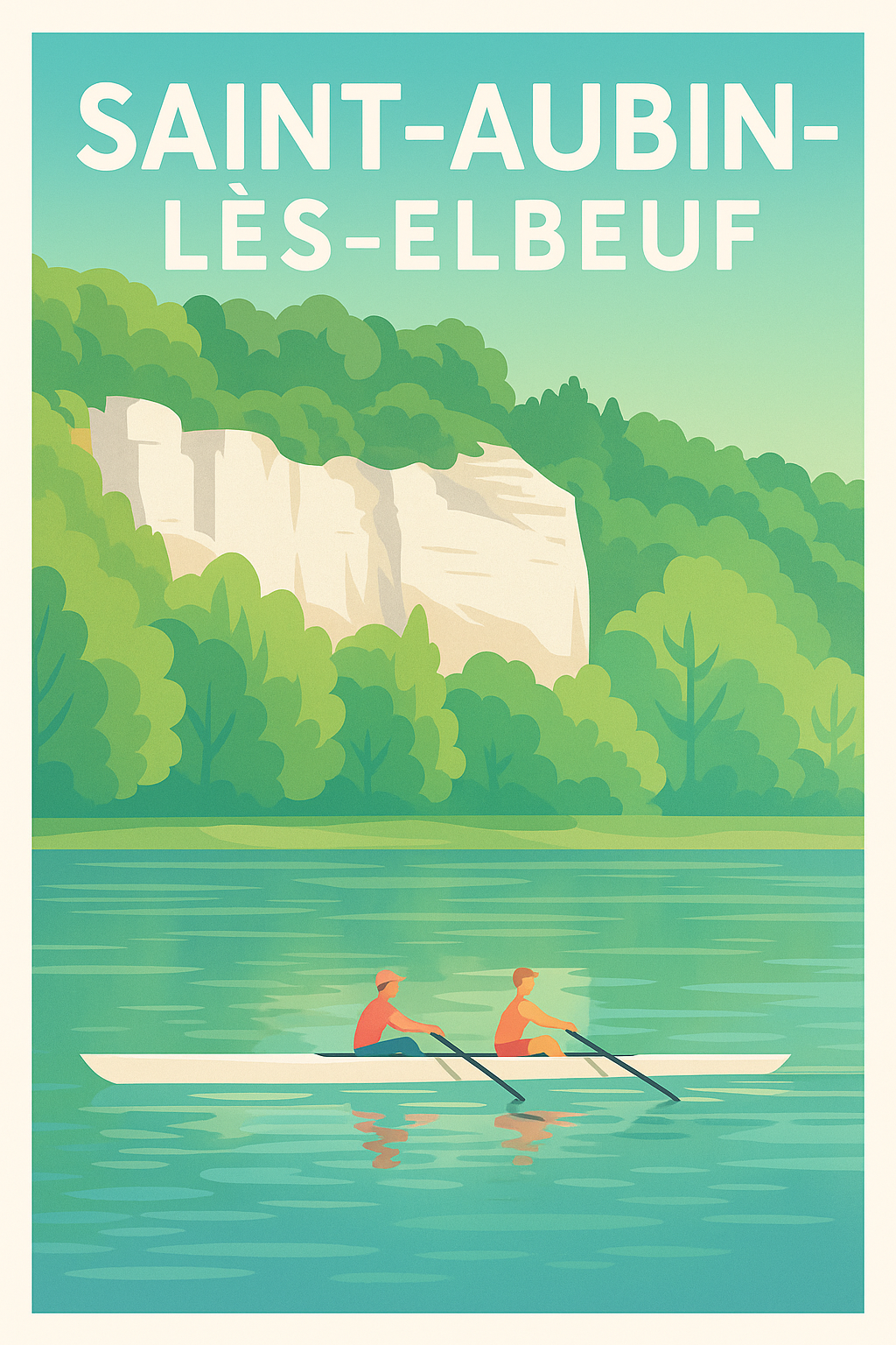 Affiche de Saint-Aubin-lès-Elbeuf - Nature et harmonie sur l'eau