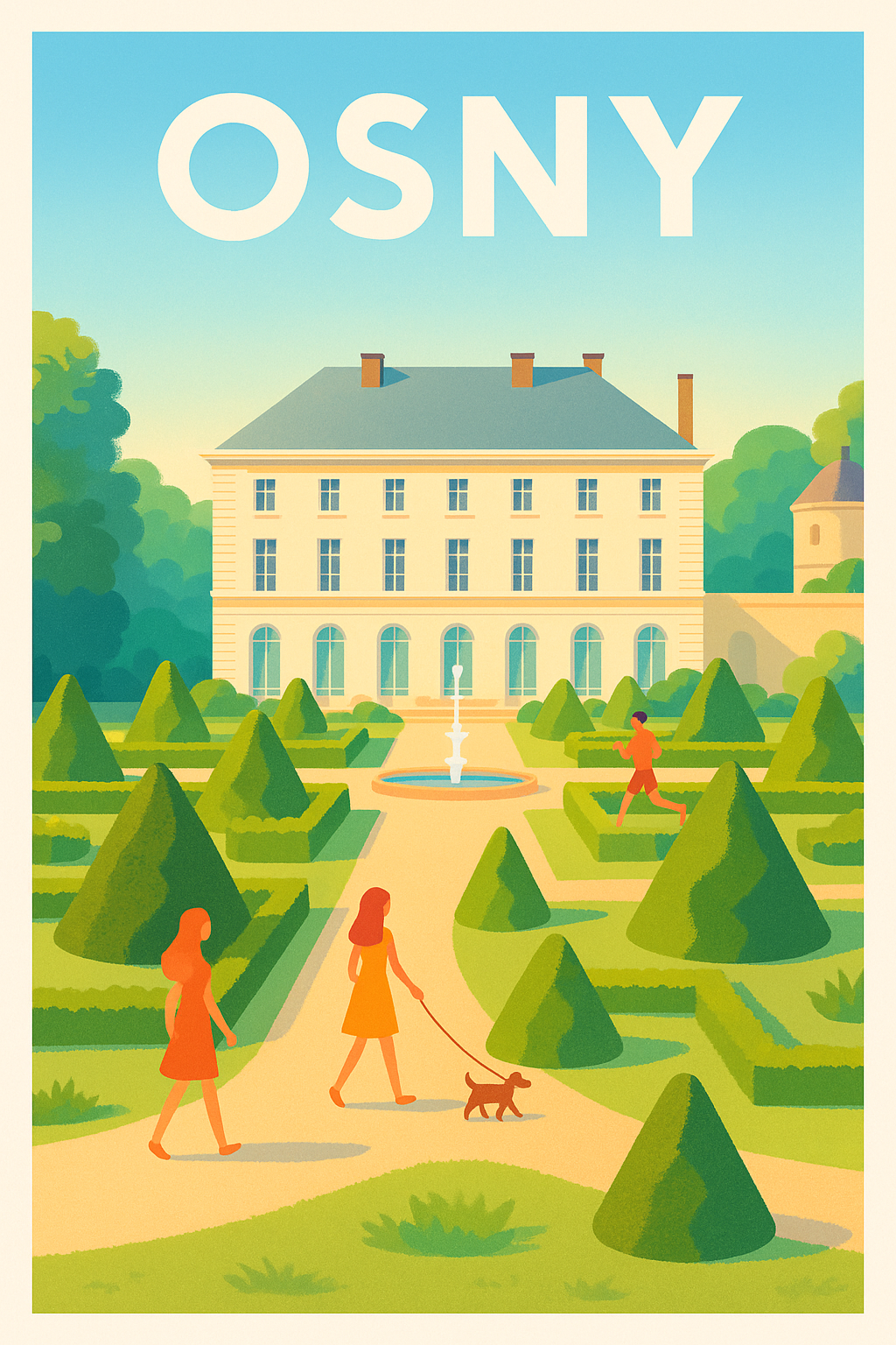 Affiche de Osny - L'élégance d'un parc à la française