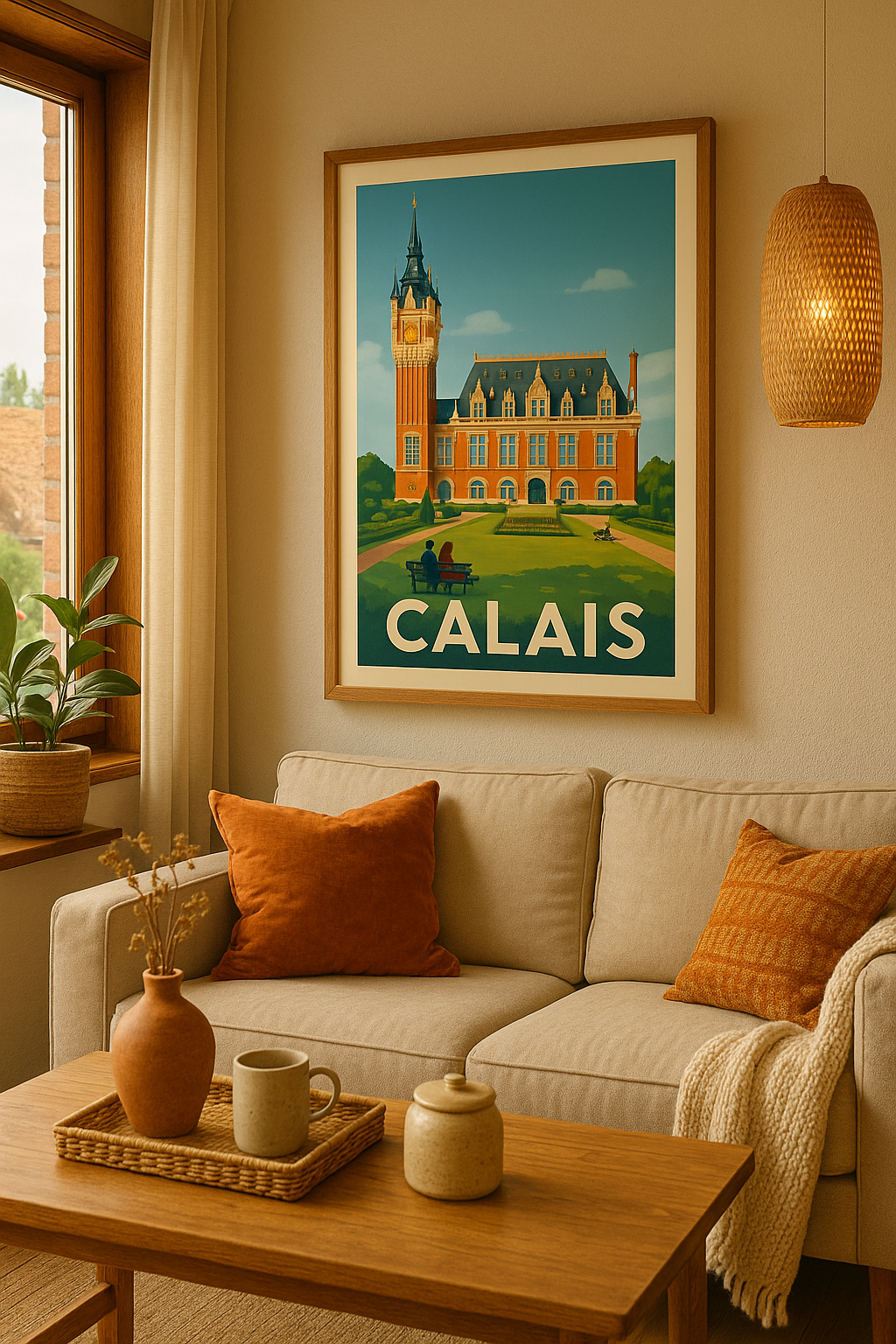 Mise en situation Affiche Calais - L'élégance historique à portée de main