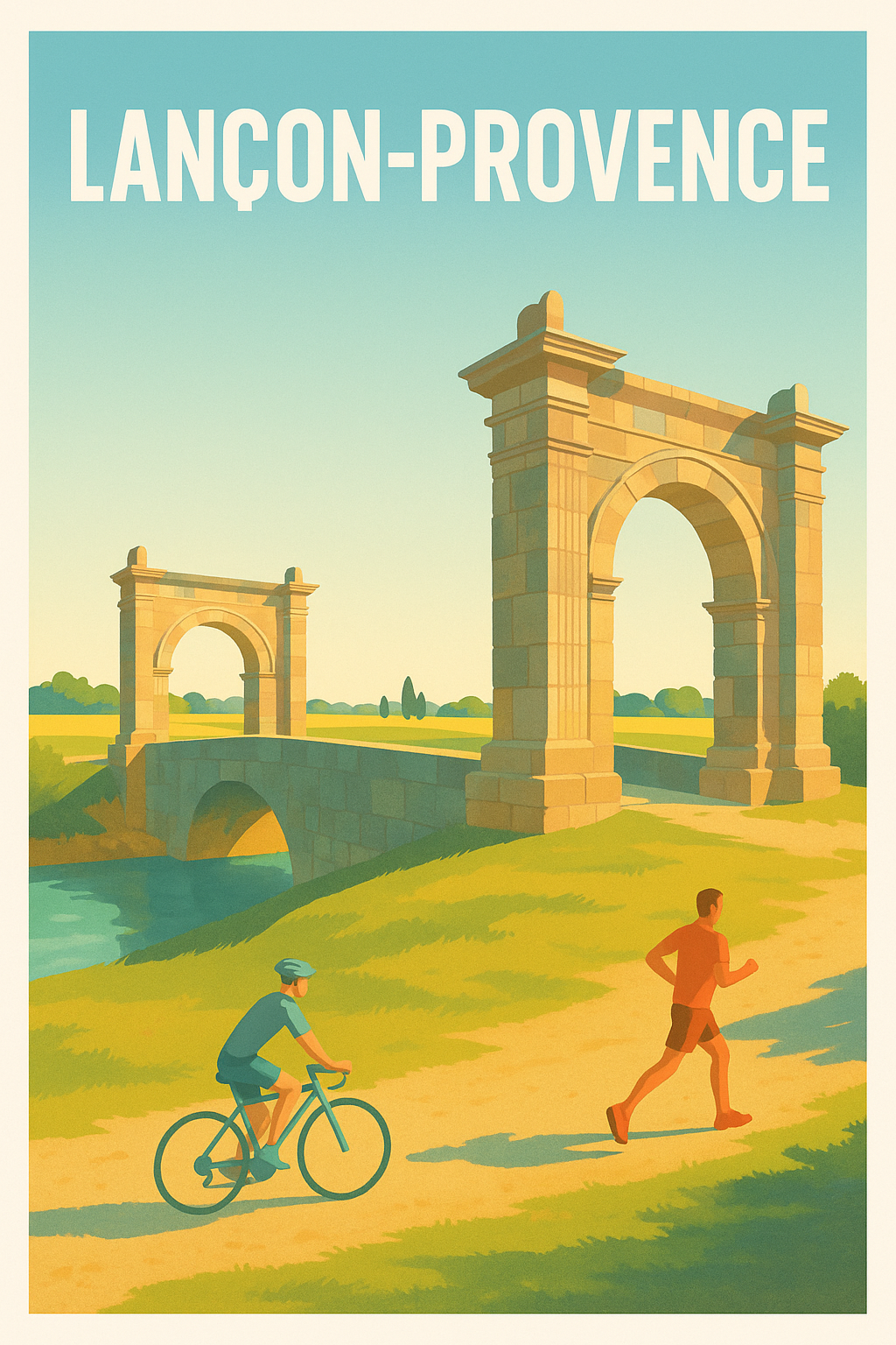 Affiche de Lançon-Provence - Escapade au pont antique
