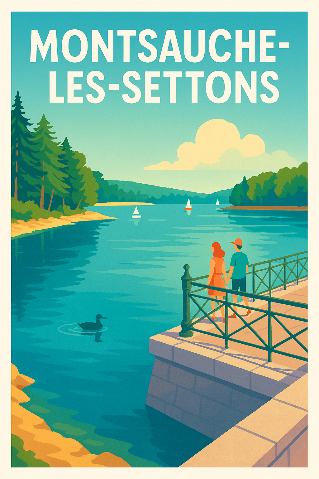 Affiche de Montsauche-les-Settons - Sérénité au bord de l'eau