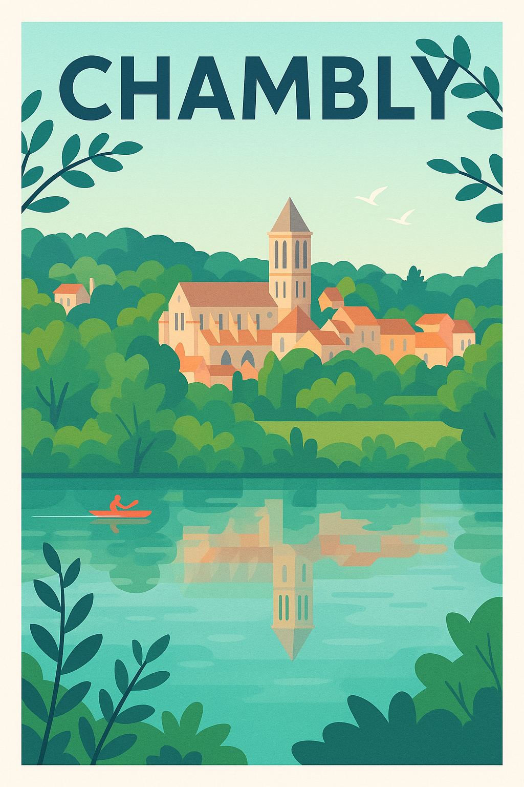 Affiche de Chambly - L'élégance paisible au bord de l'eau