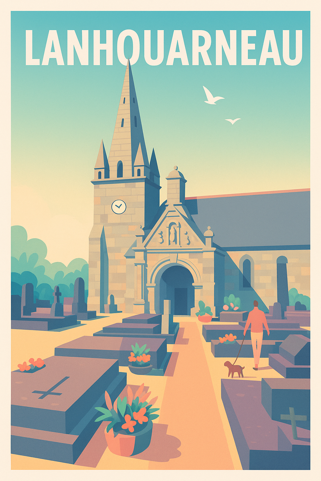 Affiche de Lanhouarneau - Charme et sérénité en Bretagne