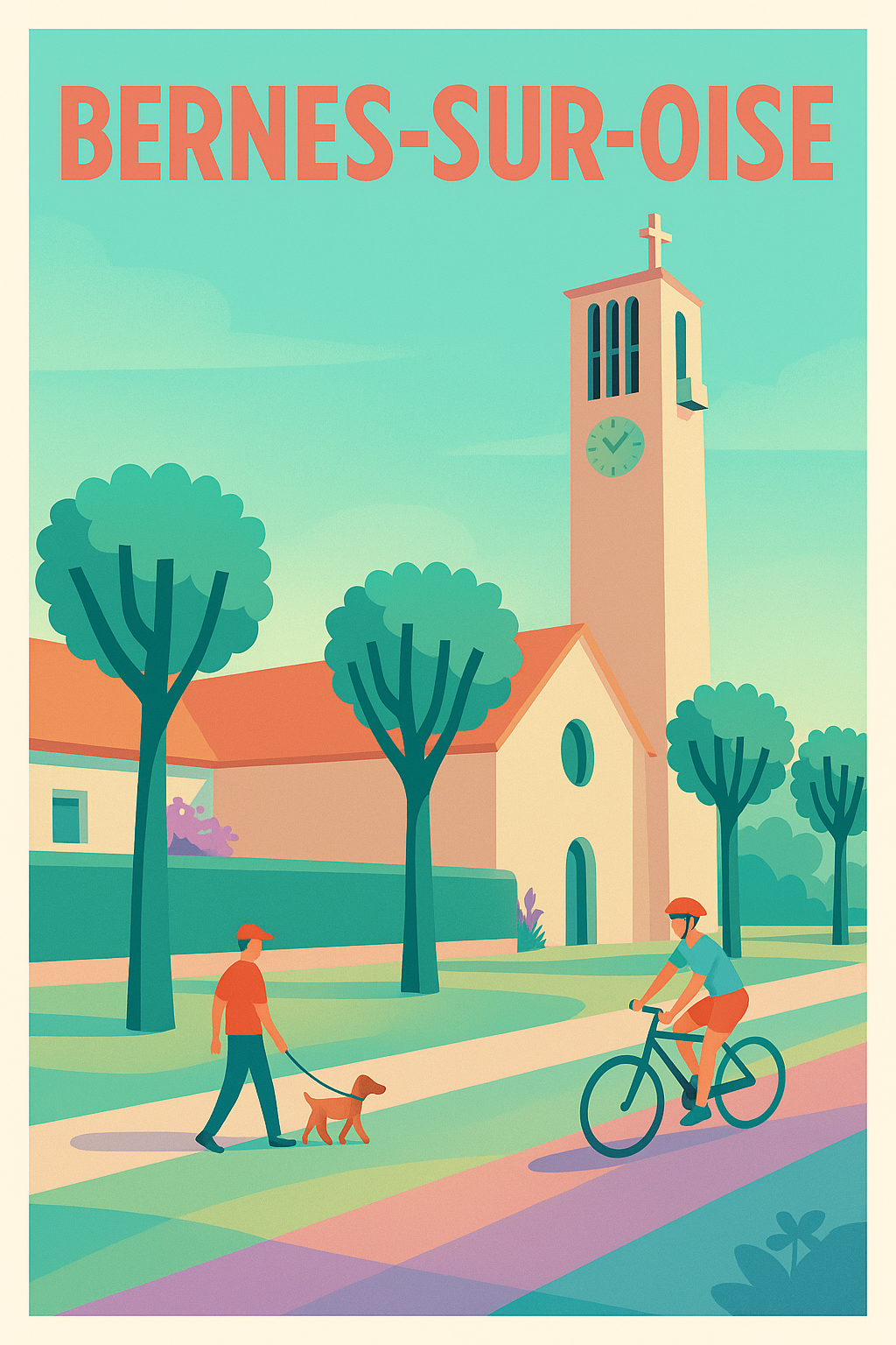 Affiche de Bernes-sur-Oise - Harmonie et sérénité au cœur de la nature