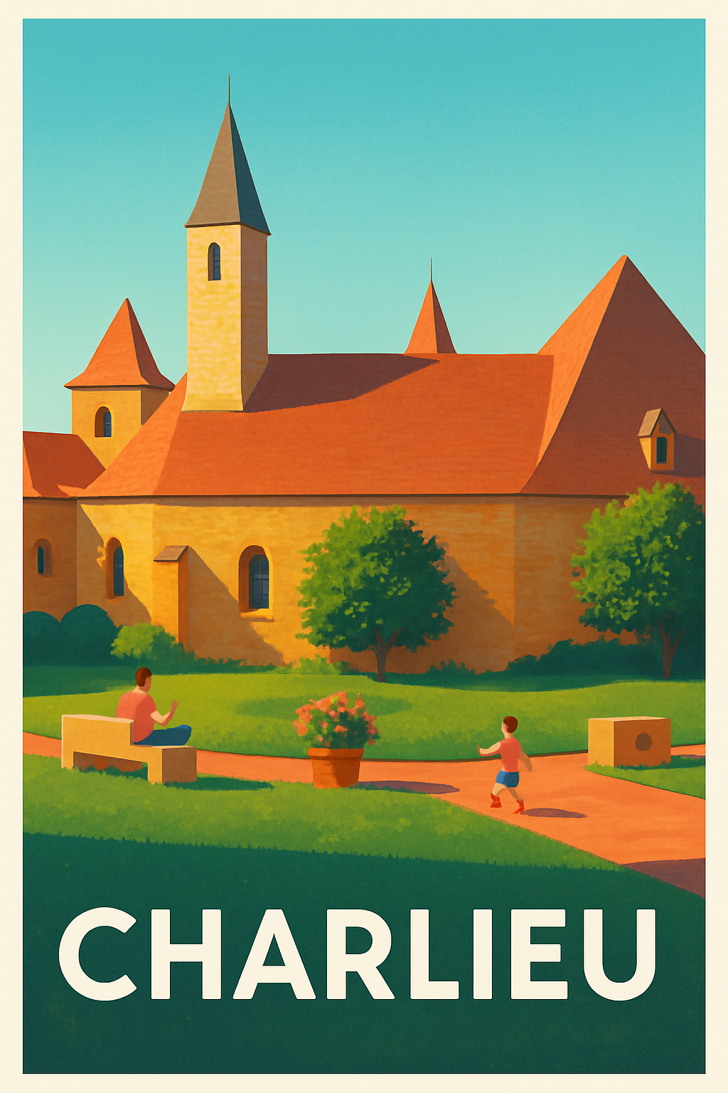 Affiche de Charlieu - Charme et sérénité au cœur du patrimoine