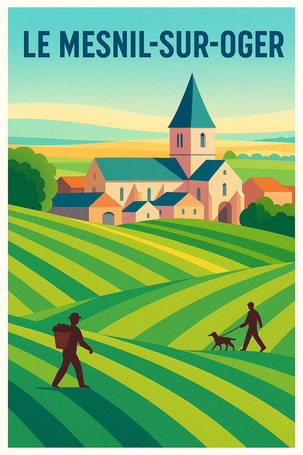 Affiche de Le Mesnil-sur-Oger - Charme champêtre et douceur de vivre