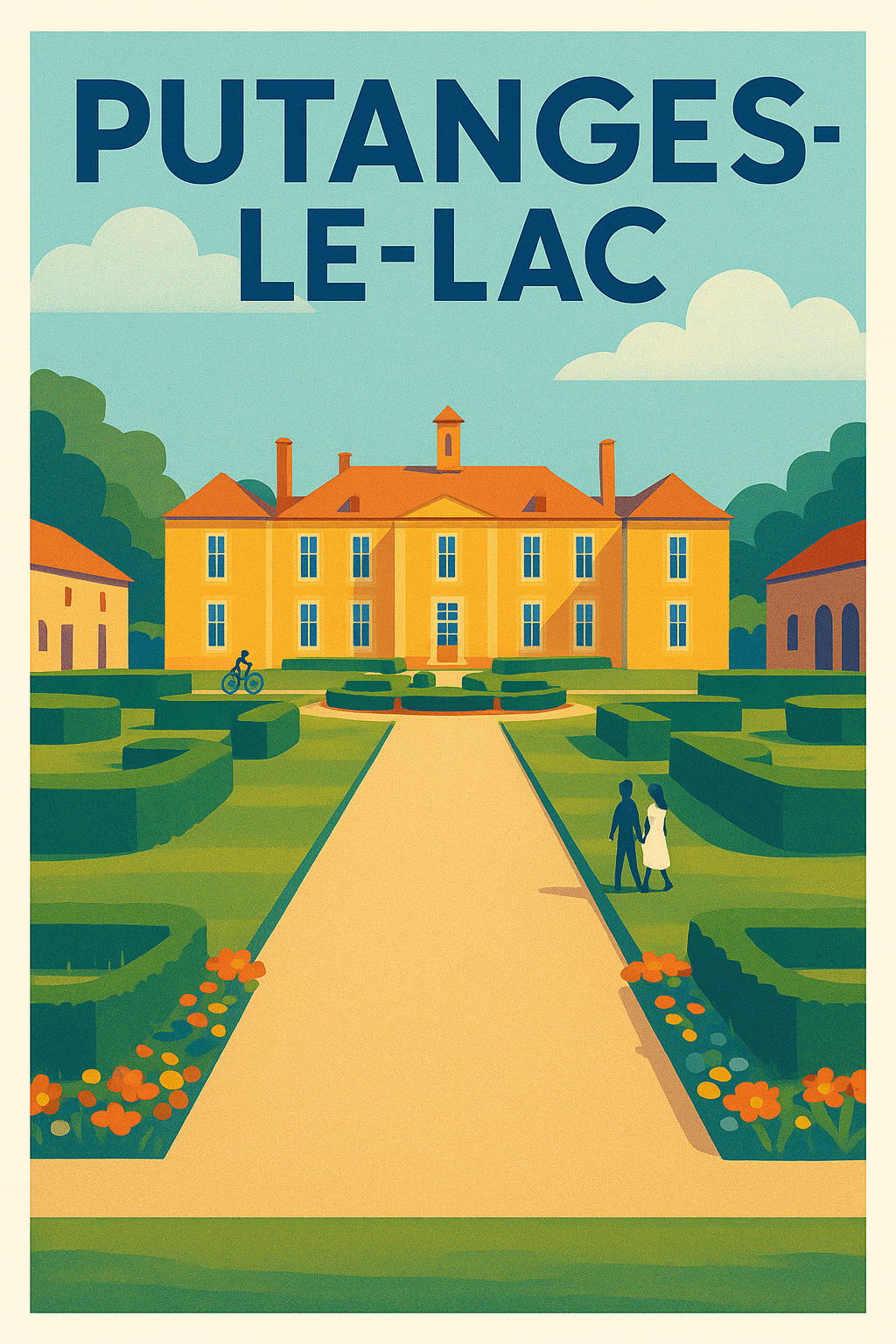 Affiche de Putanges-le-Lac - L'élégance paisible d'un manoir normand