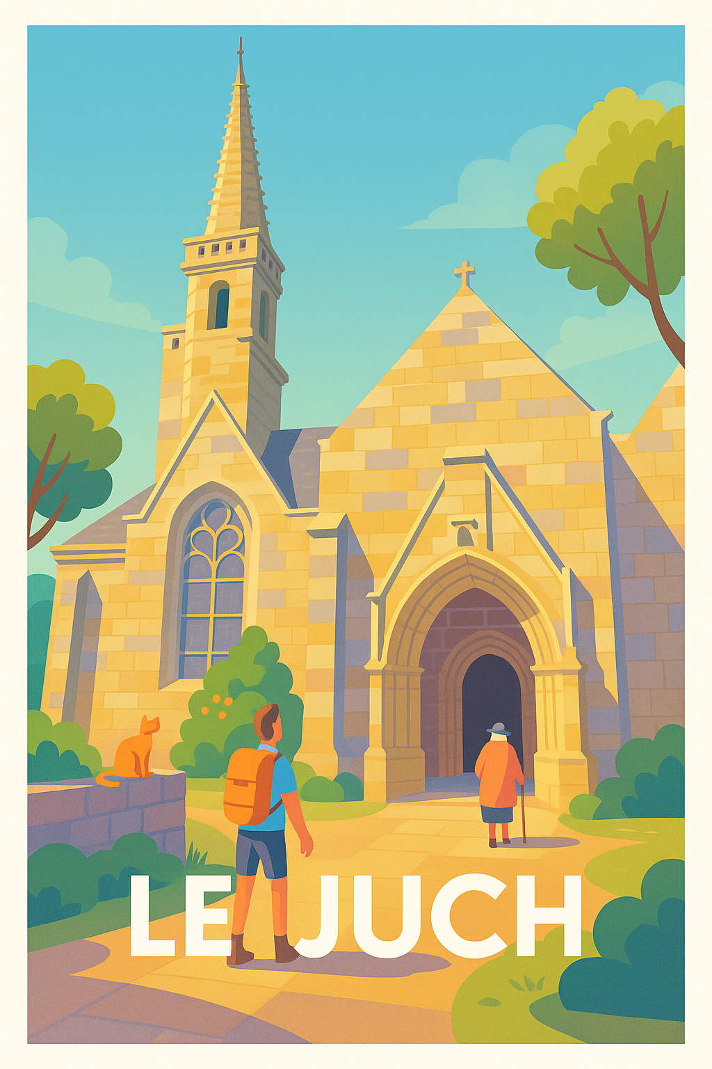 Affiche Le Juch — Voyage au cœur du patrimoine religieux · poster d'art de Le Juch
