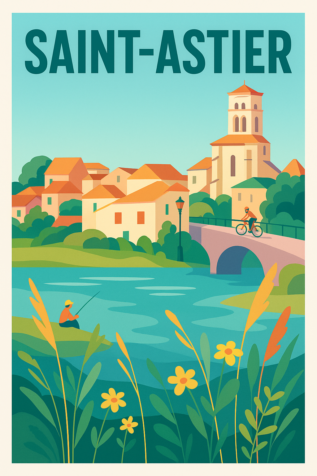 Affiche de Saint-Astier - Charme bucolique et douceur de vivre