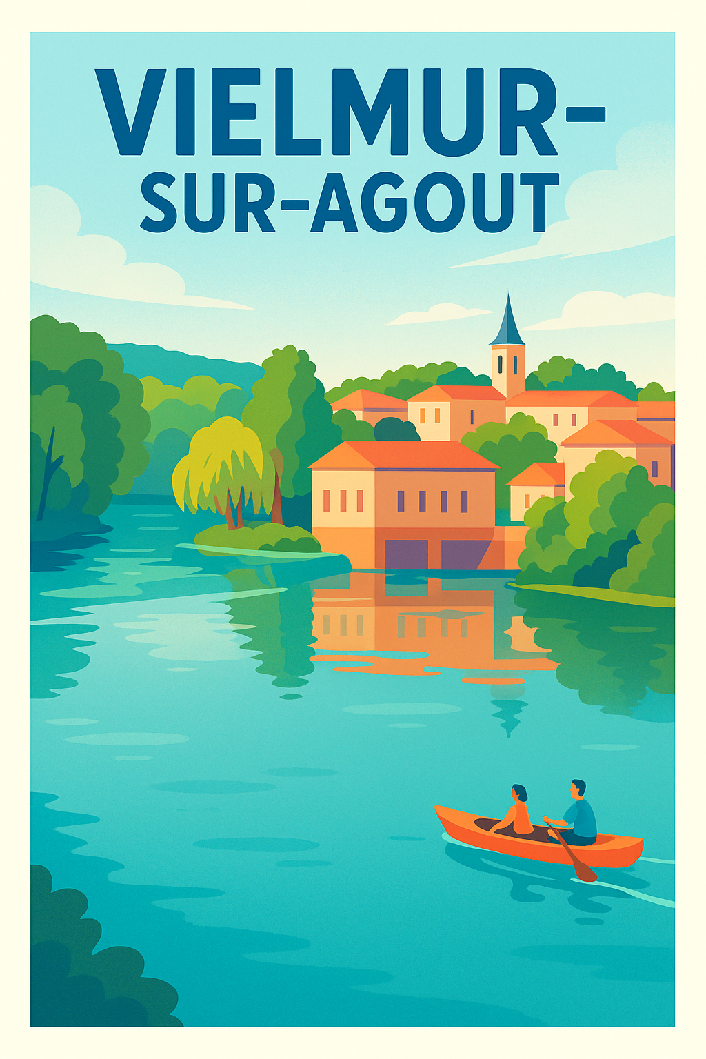 Affiche de Vielmur-sur-Agout - Évasion paisible au fil de l'eau