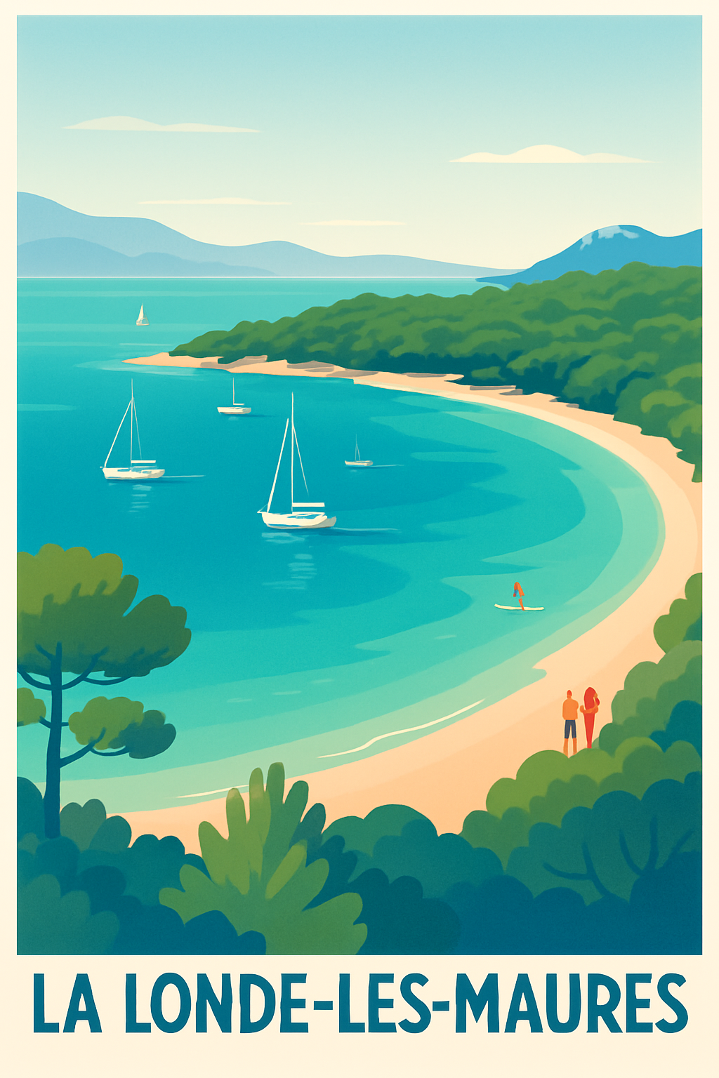 Affiche de La Londe-les-Maures - Évasion côtière ensoleillée