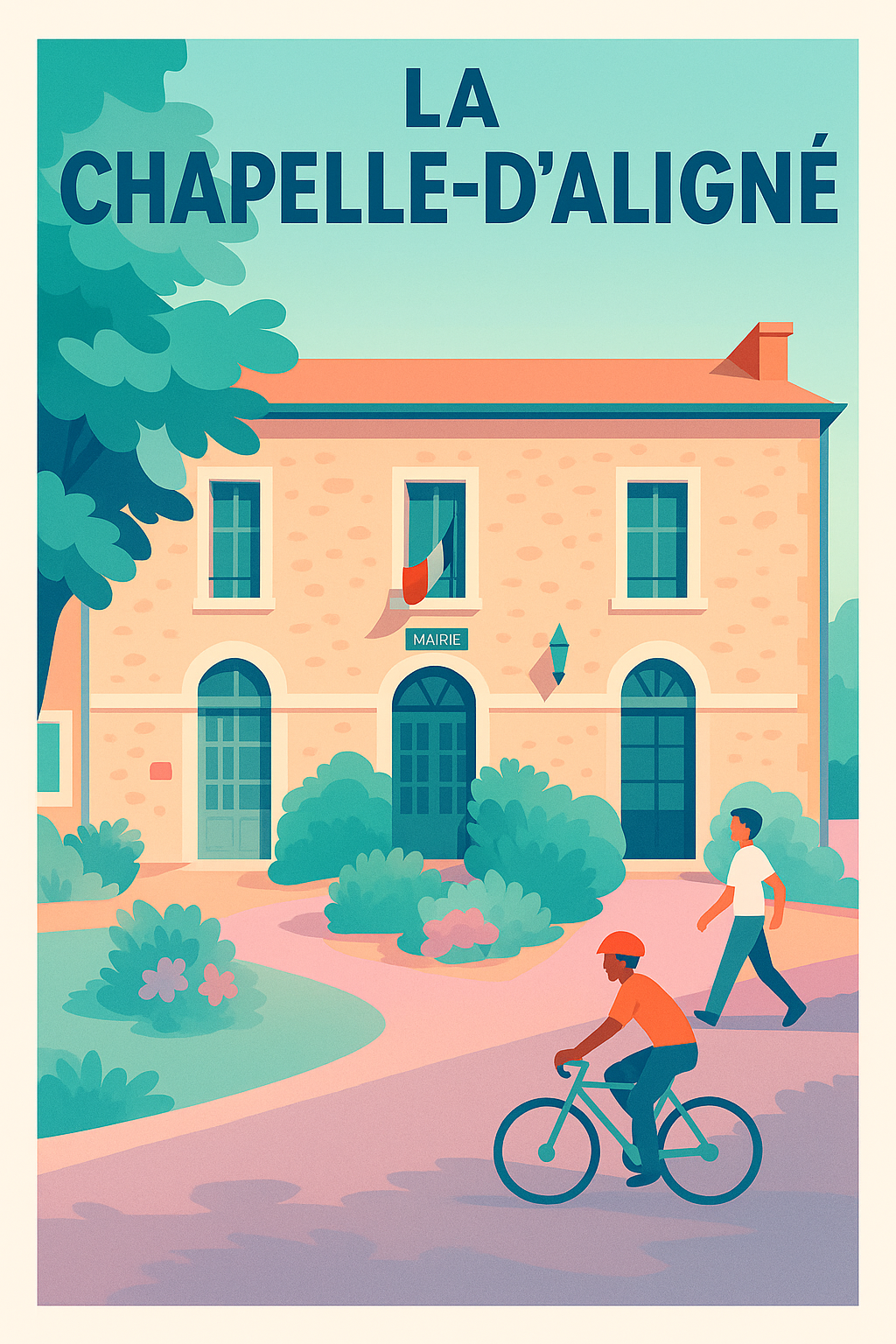 Affiche de La Chapelle-d'Aligné - Charme et tranquillité au cœur du village