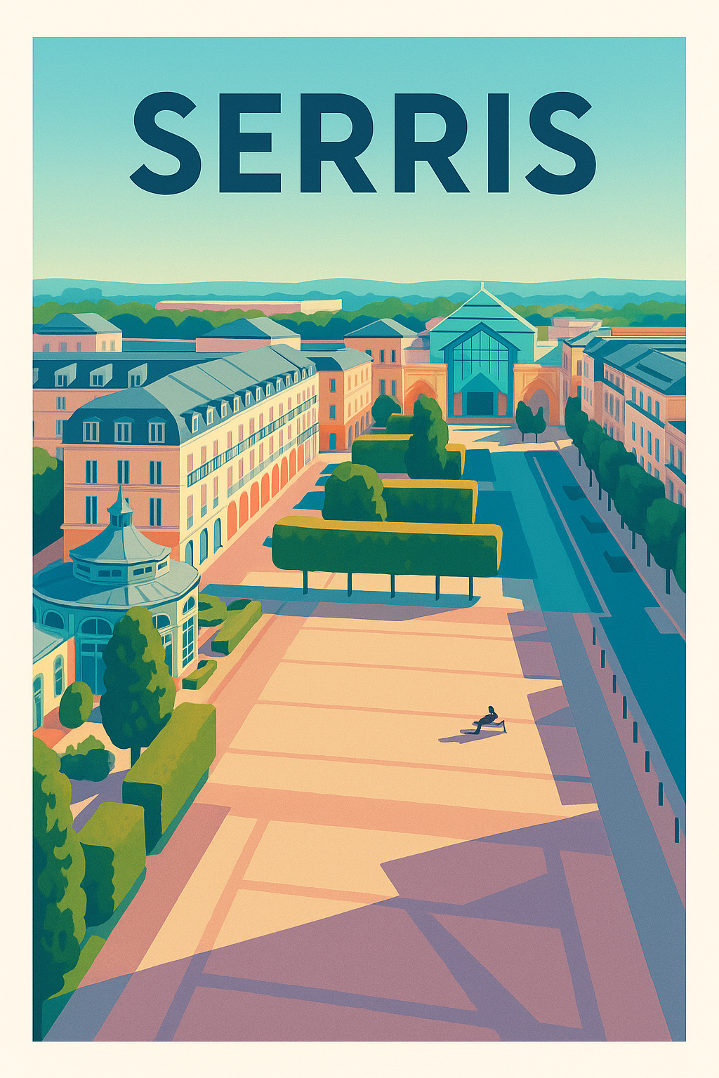 Affiche de Serris - Élégance et sérénité urbaine