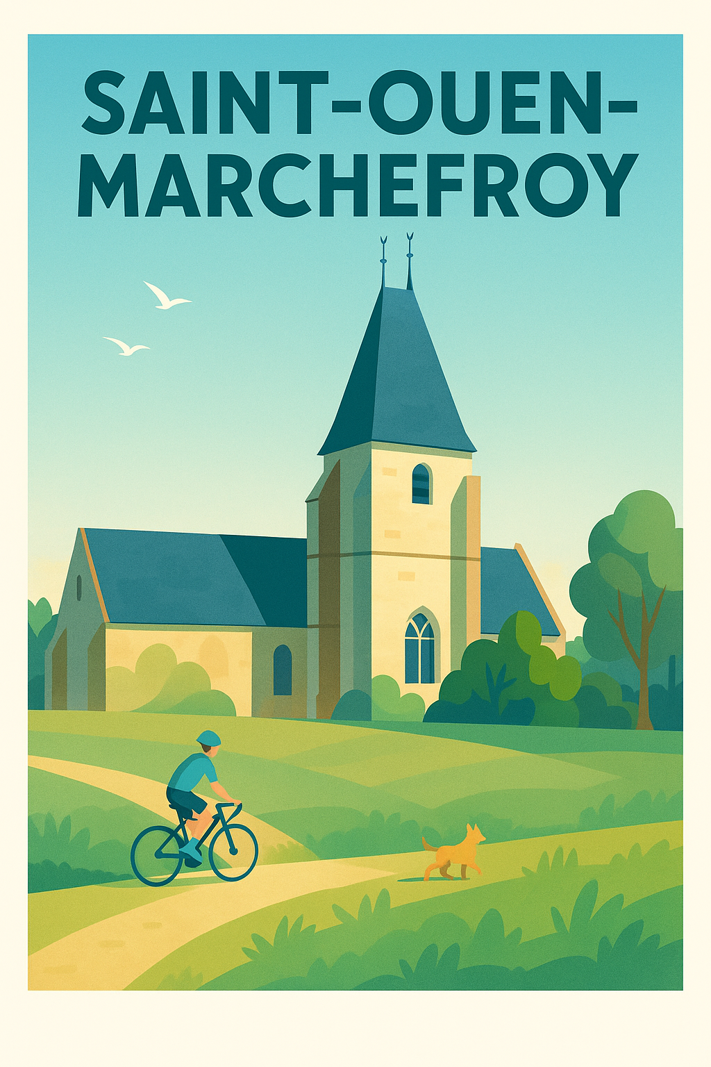 Affiche de Saint-Ouen-Marchefroy - Balade paisible à la campagne