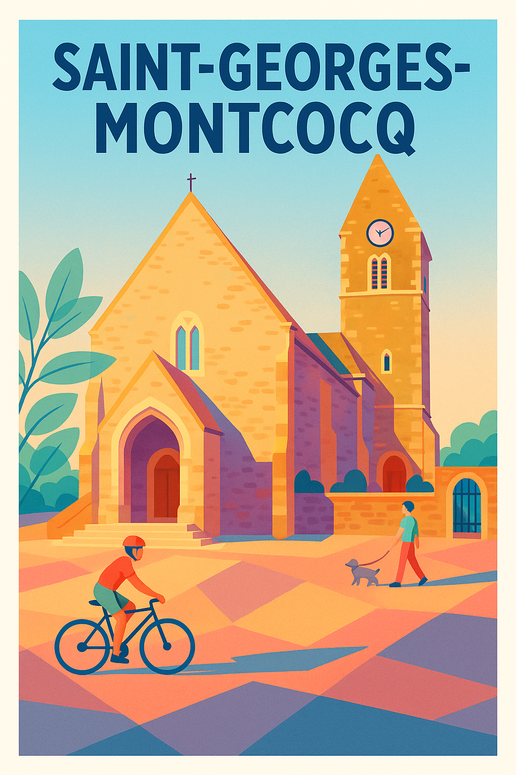 Affiche de Saint-Georges-Montcocq - Charme et douceur de vivre normande