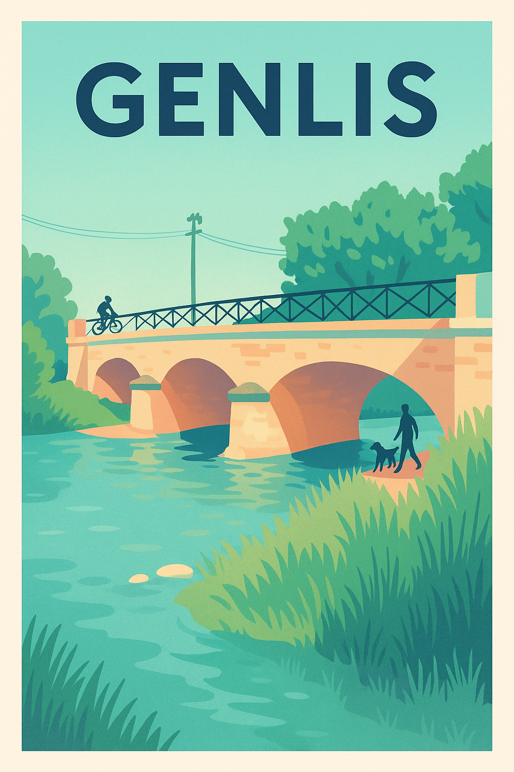Affiche de Genlis - Sérénité au fil de l'eau