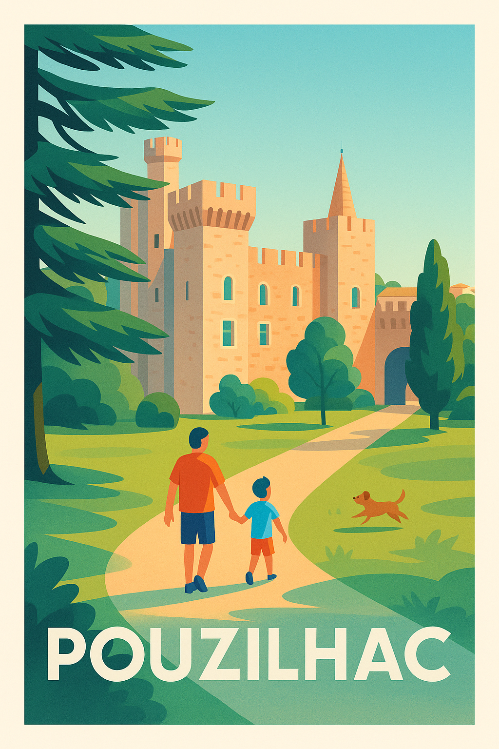 Affiche de Pouzilhac - Promenade au cœur du patrimoine médiéval