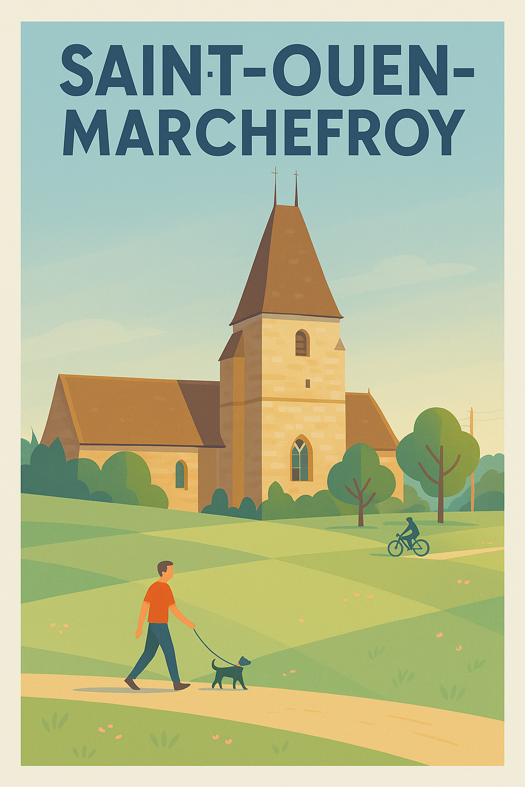 Affiche de Saint-Ouen-Marchefroy - Charme bucolique et sérénité