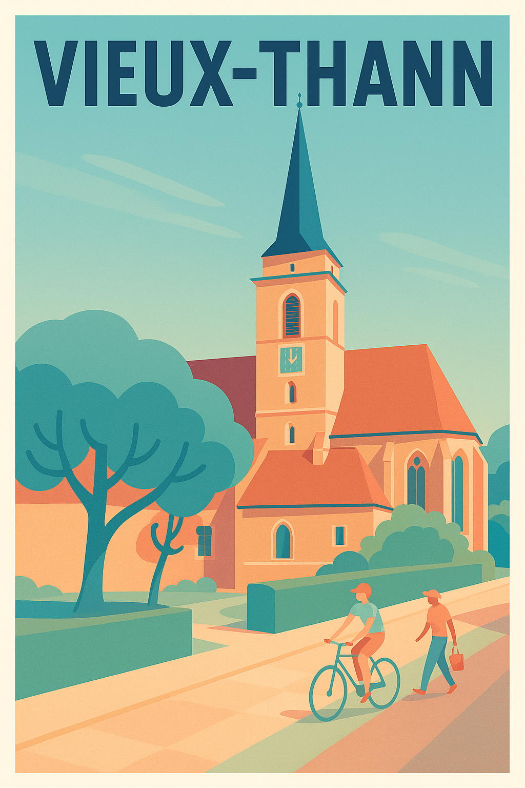 Affiche de Vieux-Thann - Charme architectural au cœur de la ville