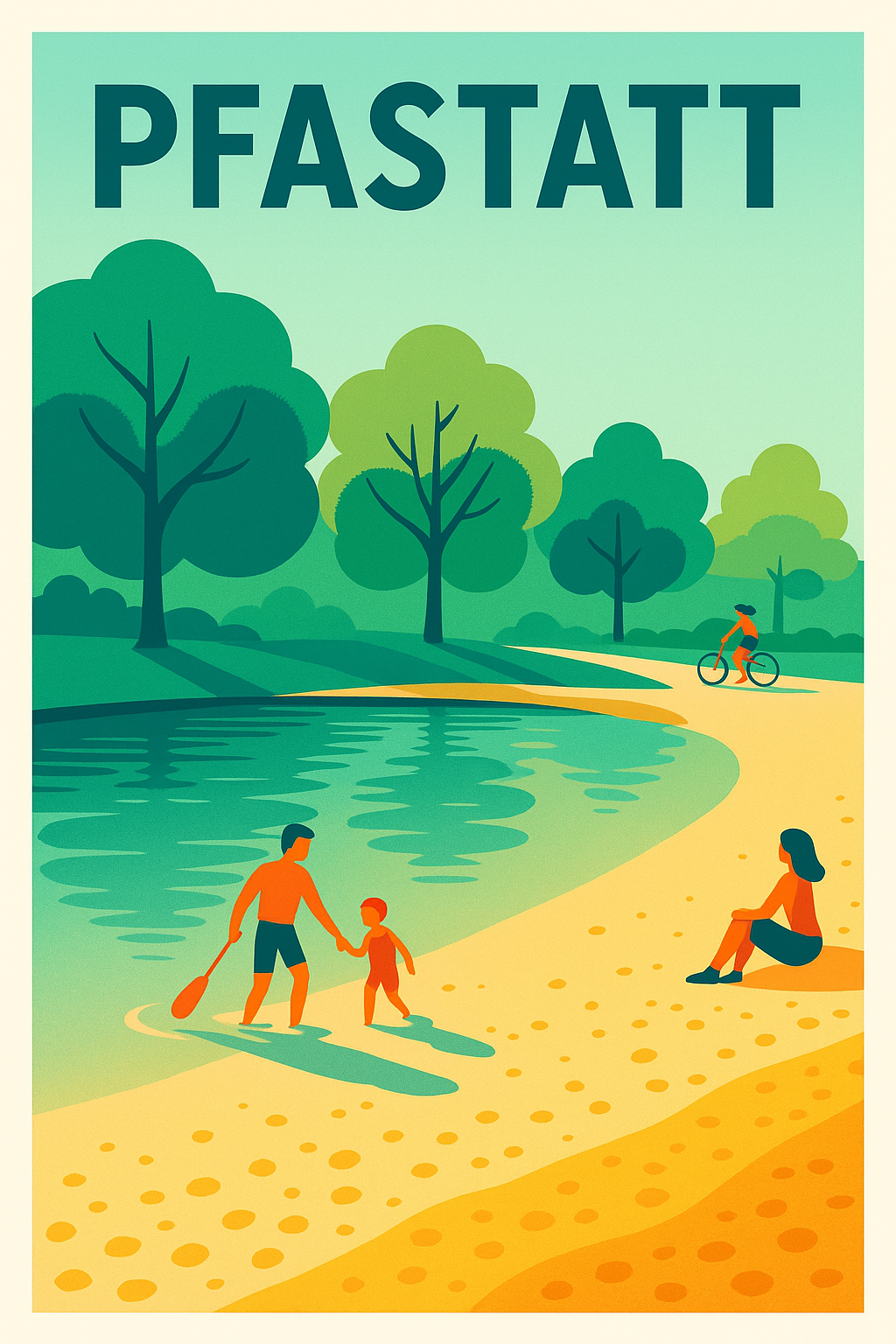 Affiche de Pfastatt - Évasion nature au bord de l'eau