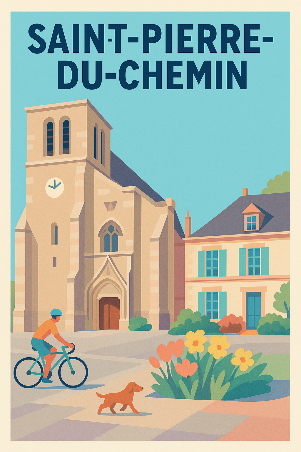 Affiche de Saint-Pierre-du-Chemin - Charme et sérénité à vélo