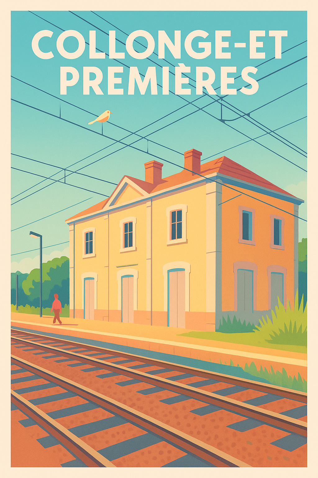 Affiche de Collonges-et-Premières - L'élégance tranquille d'une gare de campagne