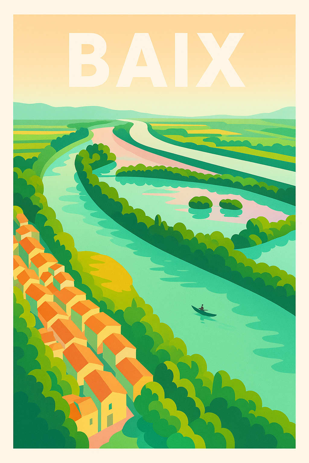Affiche de Baix - Évasion nature au fil de la rivière