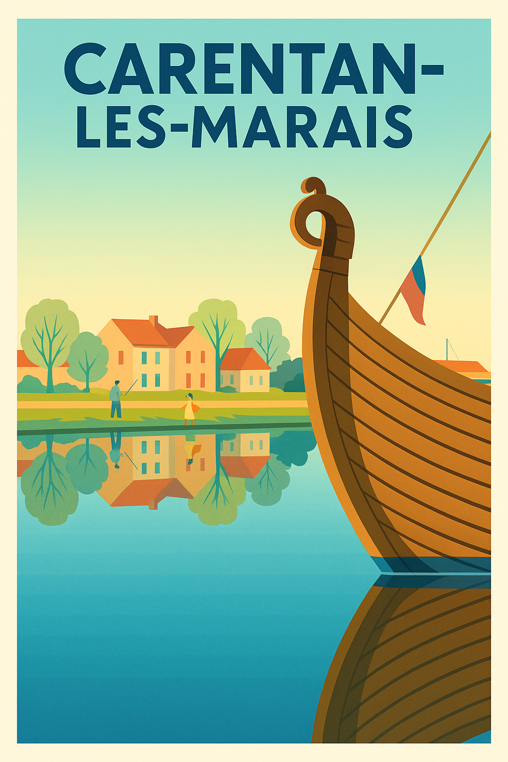 Affiche de Carentan-les-Marais - Tranquillité au fil de l'eau