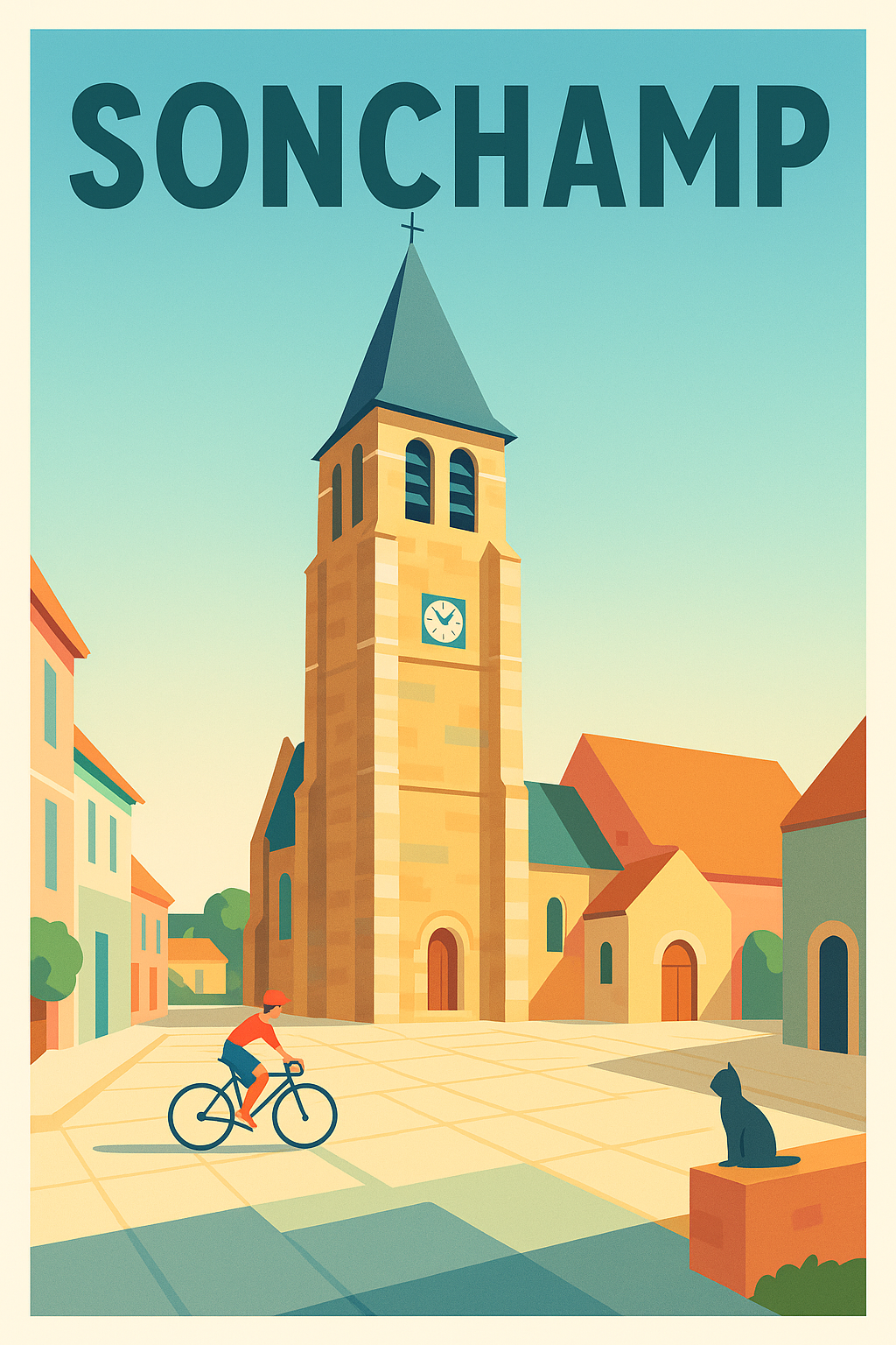 Affiche de Sonchamp - Charme paisible d'un village typique