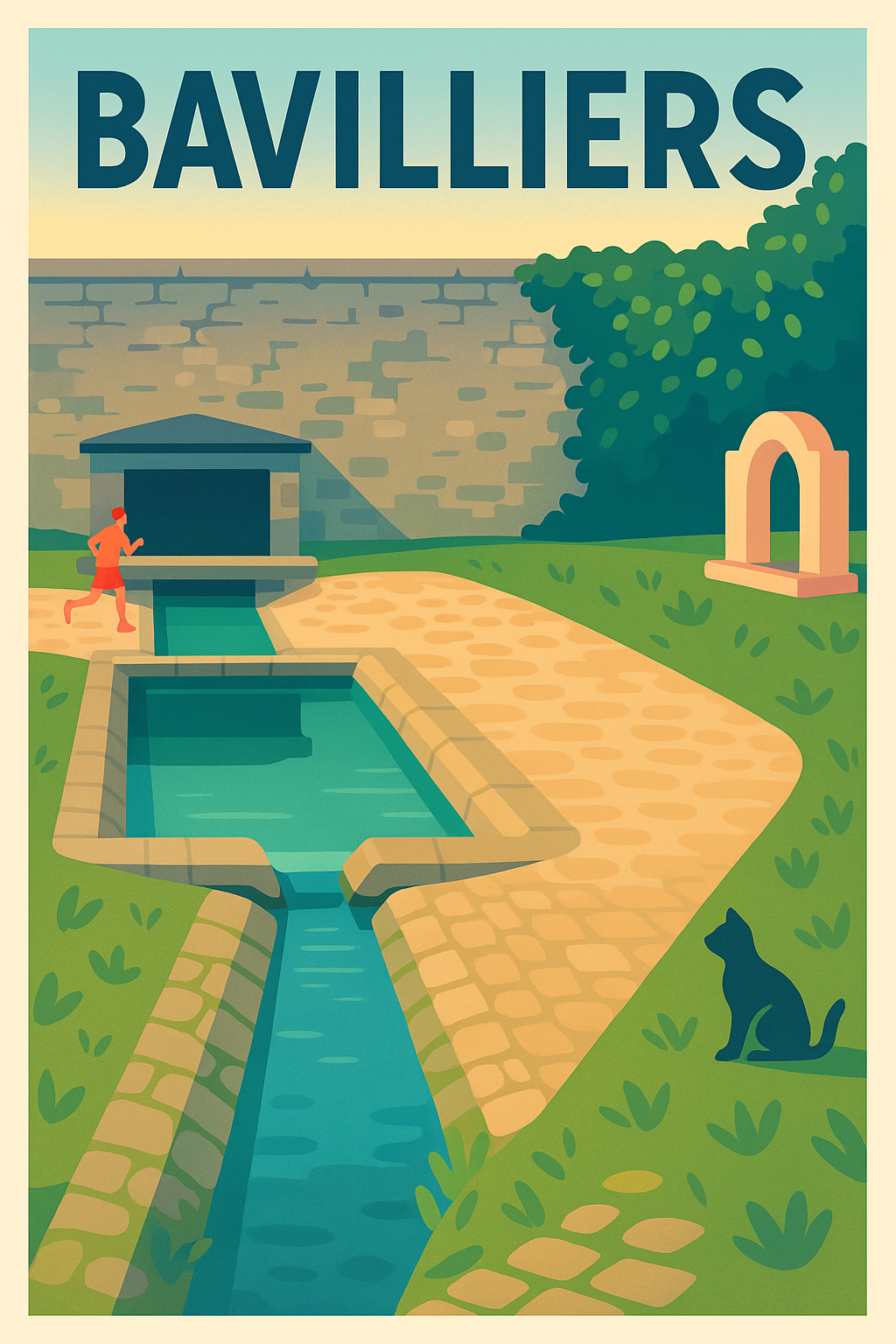 Affiche de Bavilliers - Harmonie urbaine et nature paisible