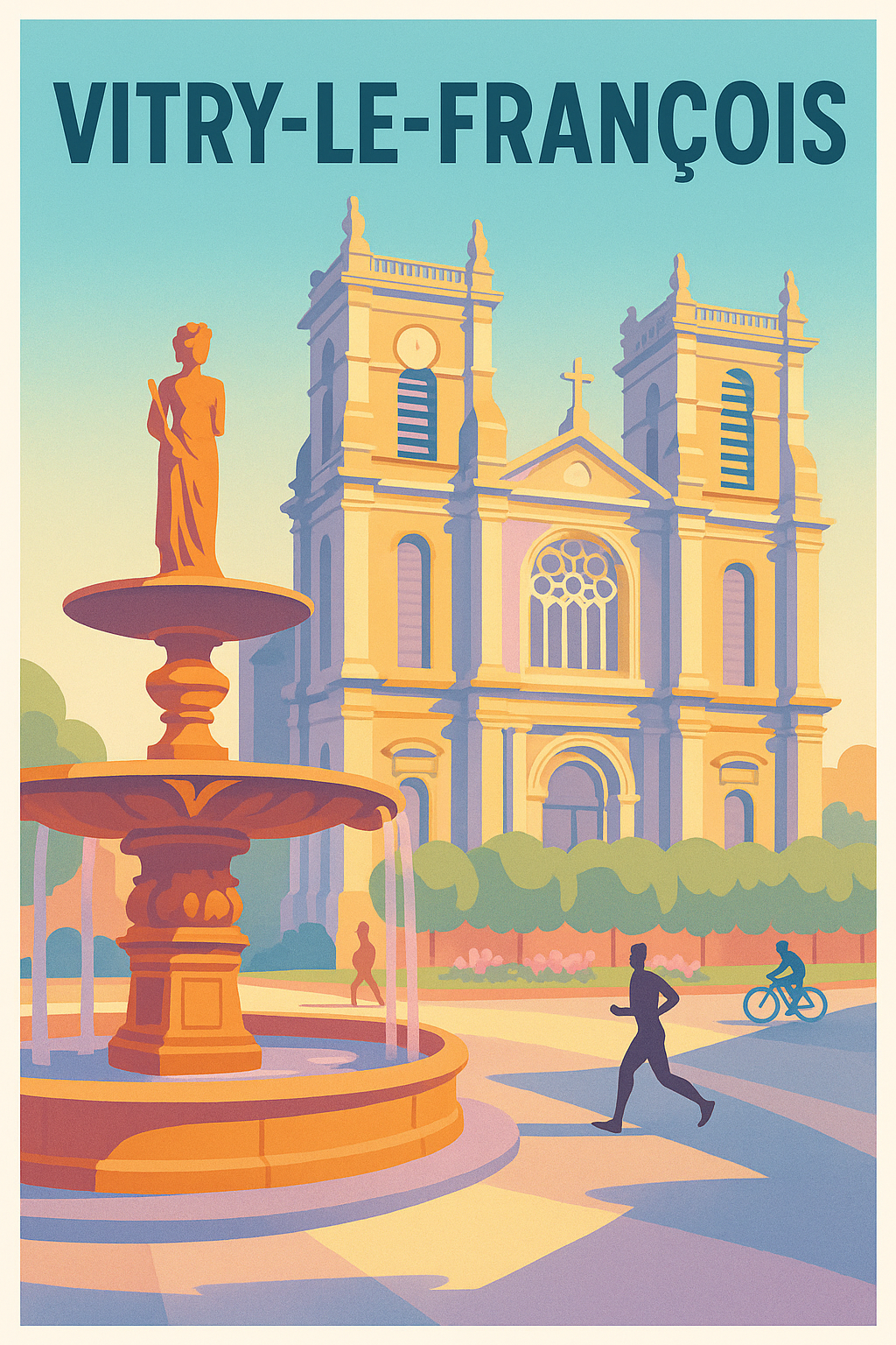 Affiche de Vitry-le-François - L'élégance architecturale au cœur de la ville