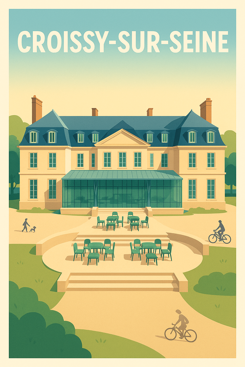 Affiche de Croissy-sur-Seine - L'élégance paisible au bord de l'eau