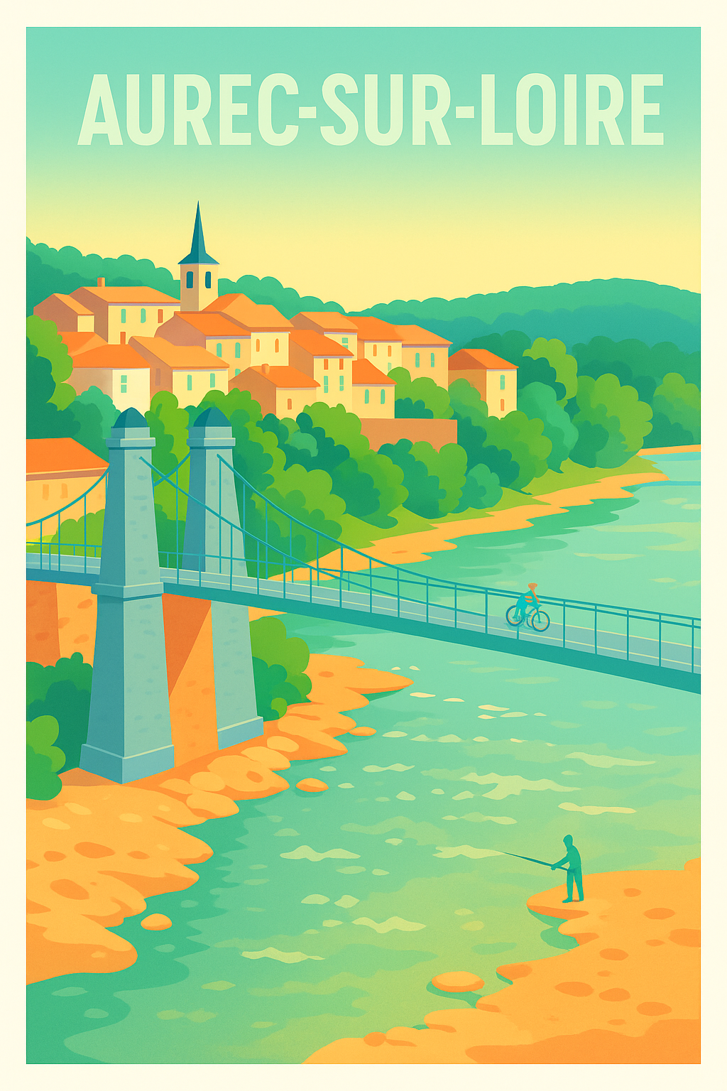 Affiche de Aurec-sur-Loire - Charme paisible au fil de la Loire